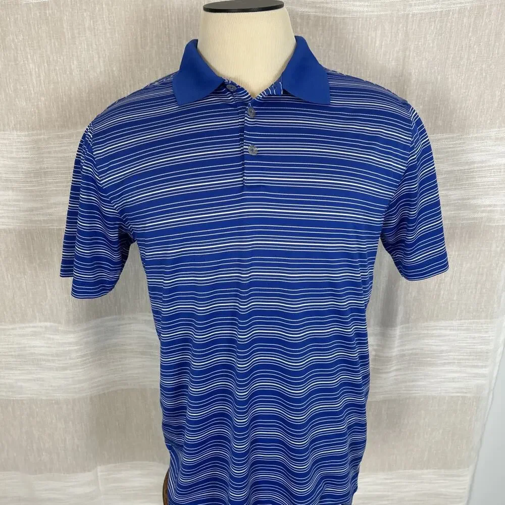 Nike‎ Golf Tour Performance Polo Shirts Dri-Fit Size Large Lot of 2 Blue L